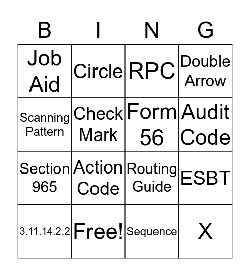 1041  Bingo Card