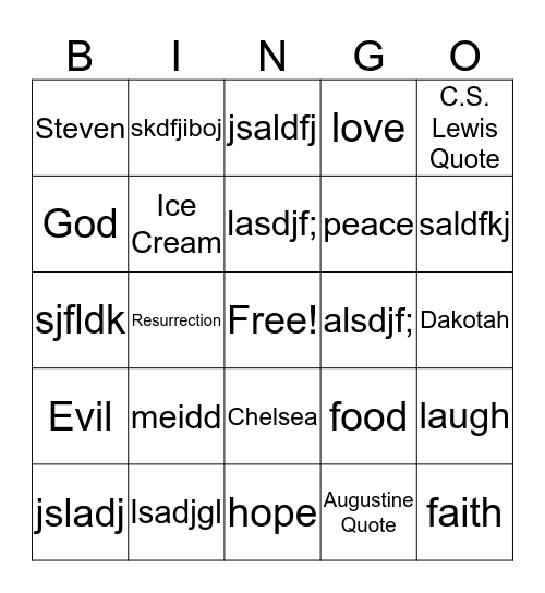 Counter Culture Bingo Card