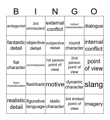 semester test 2 Bingo Card