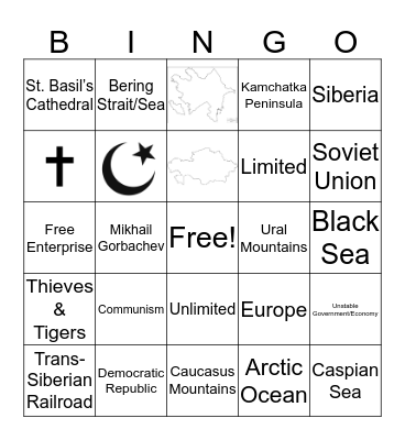 19-20 Russia Bingo  Bingo Card