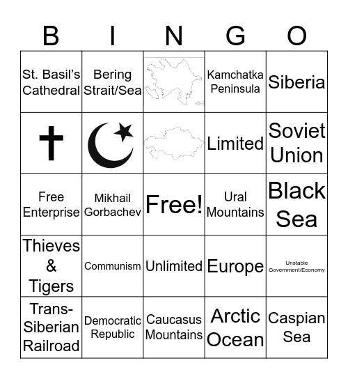 19-20 Russia Bingo  Bingo Card