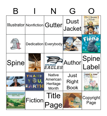Library Review  Bingo Card