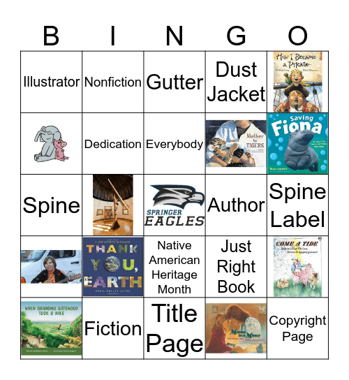 Library Review  Bingo Card