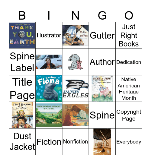 Library Review  Bingo Card