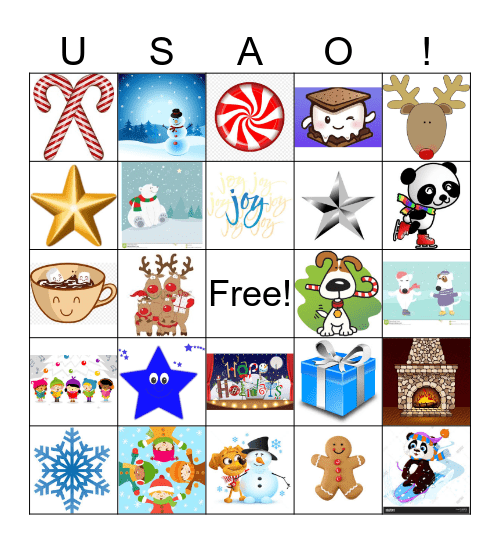 USAO HOLIDAY PARTY! Bingo Card