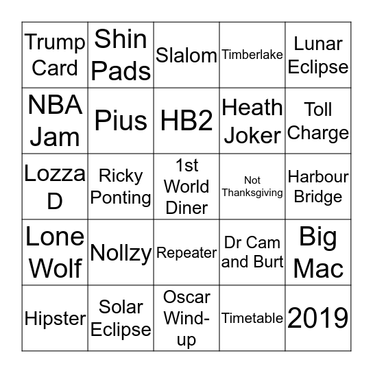 Bingo Card