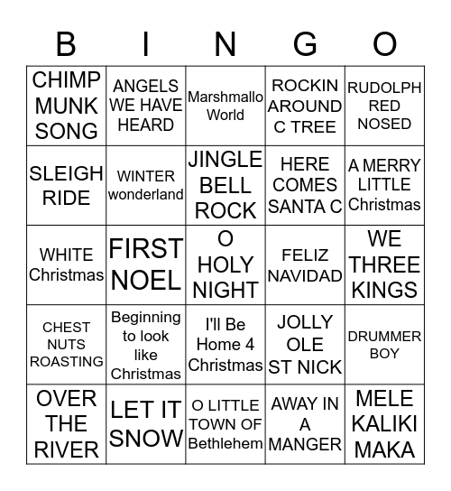 JOLLY Bingo Card