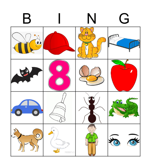 ABCDE Bingo Card