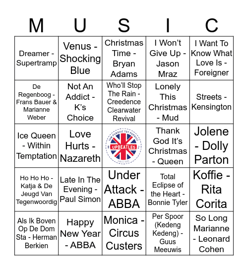 KNUS 306 Bingo Card