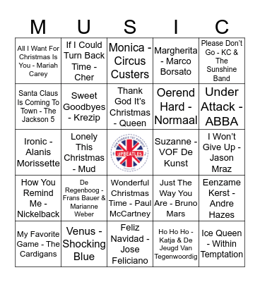 KNUS 311 Bingo Card