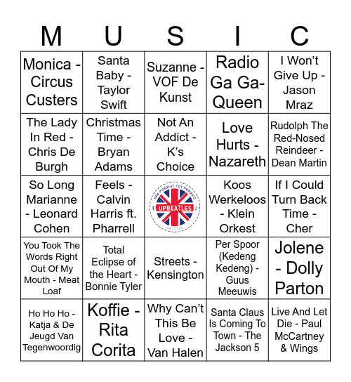 KNUS 312 Bingo Card