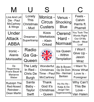 KNUS 314 Bingo Card