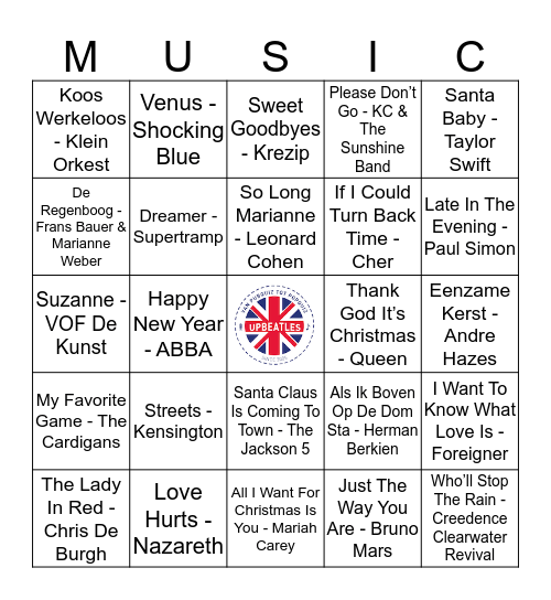 KNUS 316 Bingo Card