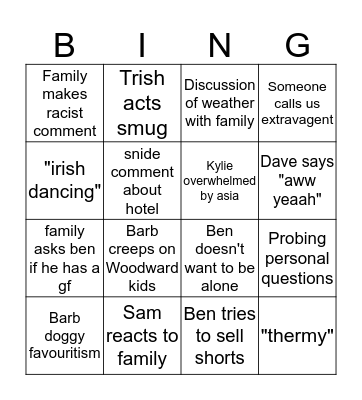 Lauren wedding Bingo Card