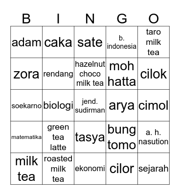 Bingo Card