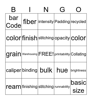 Jasmine Carter Bingo Card