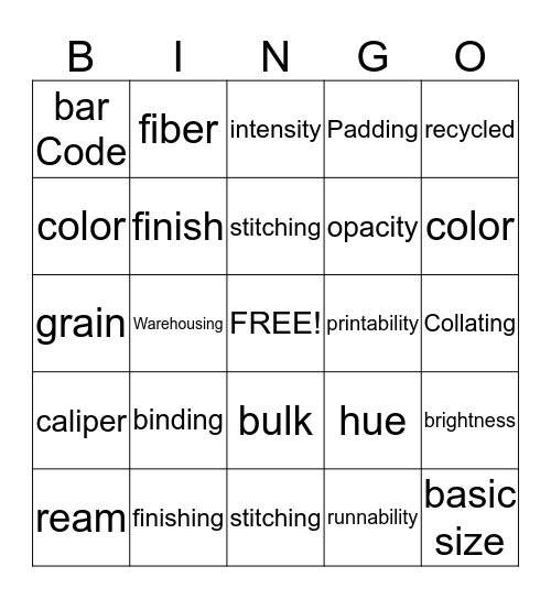 Jasmine Carter Bingo Card