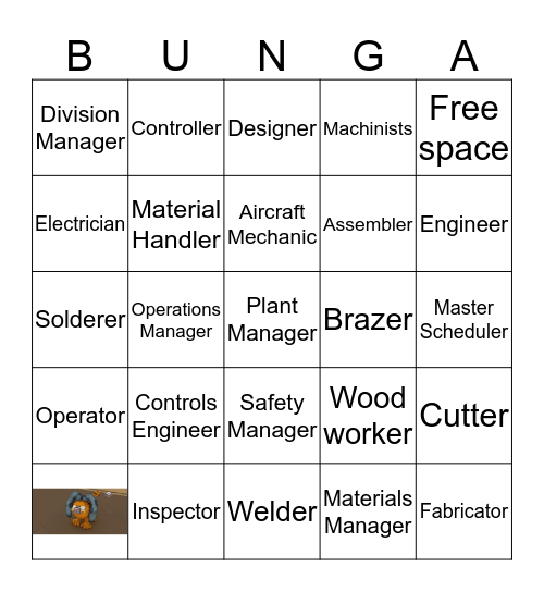 Ryans Egg Bunga Bingo Card