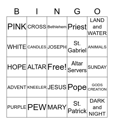 PSR BINGO Card