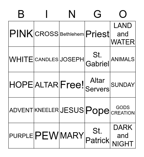 PSR BINGO Card