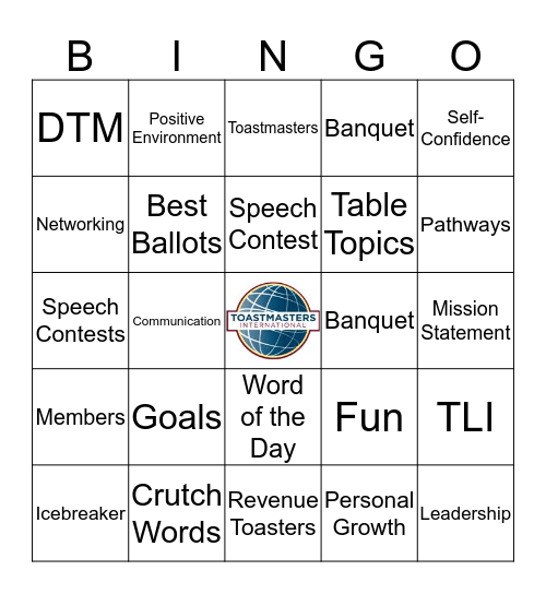 Revenue Toasters Bingo Card