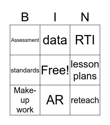 Faculty Christmas  Bingo Card