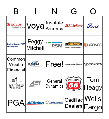 Transportation Groups Bingo Card