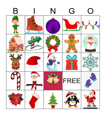 Holiday Bingo Card