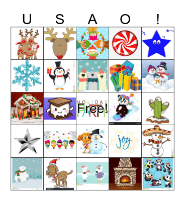 USAO HOLIDAY PARTY! Bingo Card
