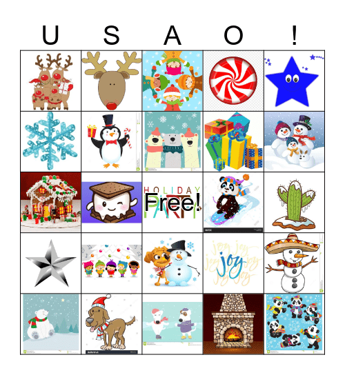 USAO HOLIDAY PARTY! Bingo Card