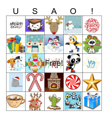 USAO HOLIDAY PARTY! Bingo Card