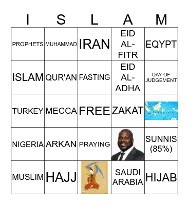 Islam Bingo After-Presentation  Bingo Card