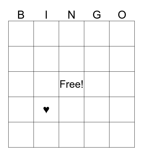 Emojis Bingo Card