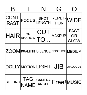 MEAN GIRLS Subtext Bingo Card
