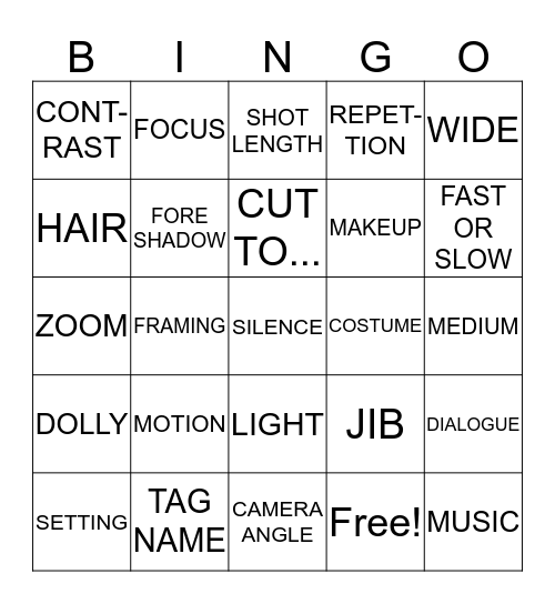 MEAN GIRLS Subtext Bingo Card