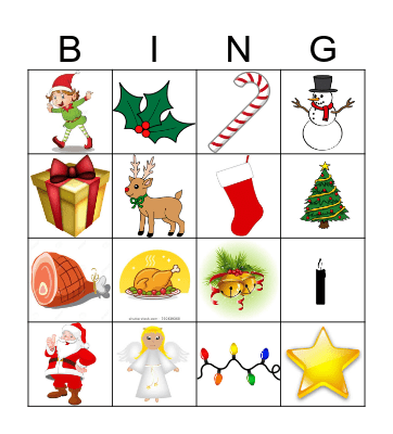 Christmas Bingo Card