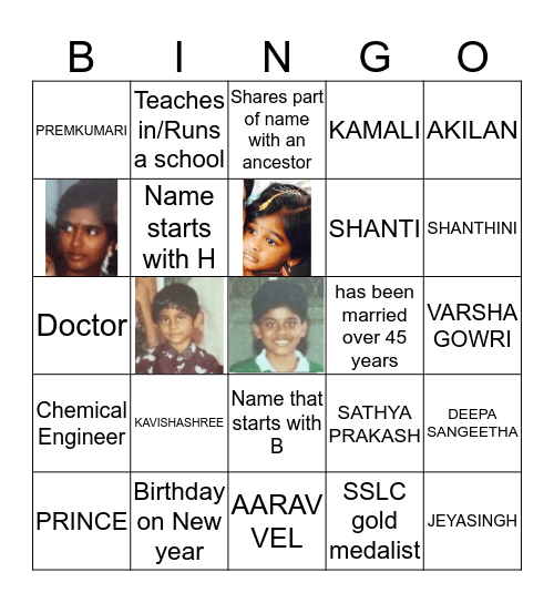 ARPNS Family Bingo Card
