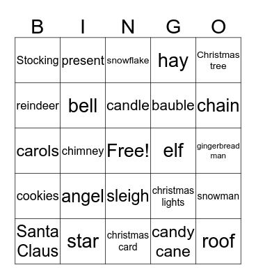 Christmas Bingo Card