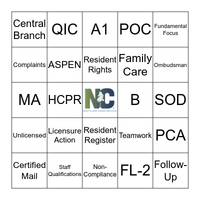 ACLS Bingo Fun Bingo Card