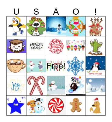 USAO HOLIDAY PARTY! Bingo Card