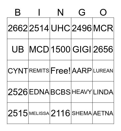 PAS DIRTY SANTA BINGO Card