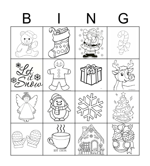Christmas Bingo Card