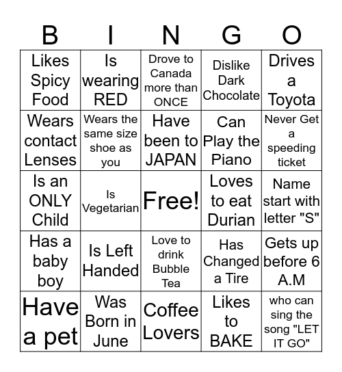 How well do you know your coworker??  Bingo Card