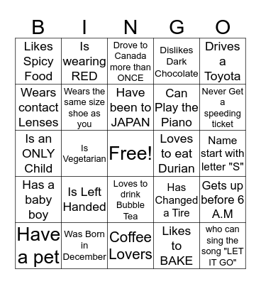 How well do you know your coworker??  Bingo Card