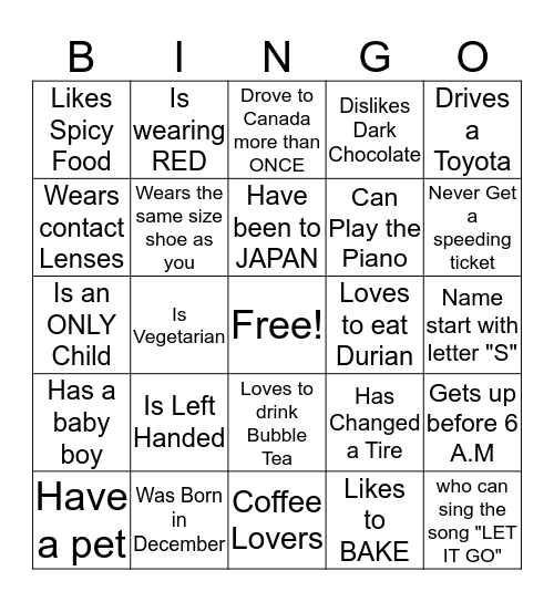How well do you know your coworker??  Bingo Card
