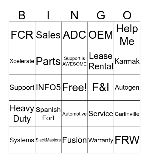 Support SlackMasters Bingo Card