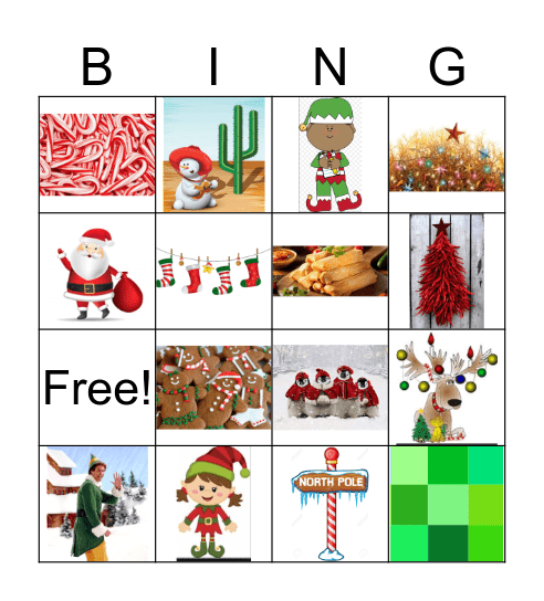 Holiday Bingo Card