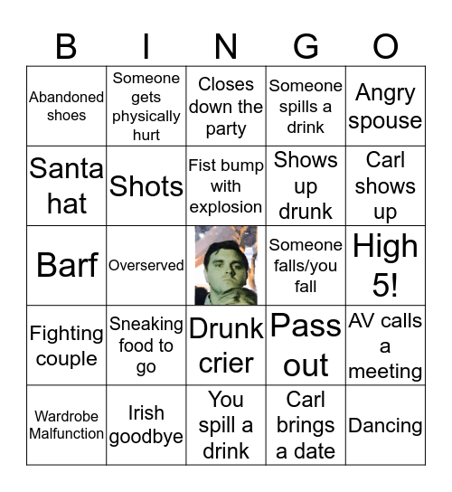 Maximum Christmas Party BINGO! Bingo Card