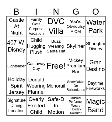 °o° XMas Bingo Card