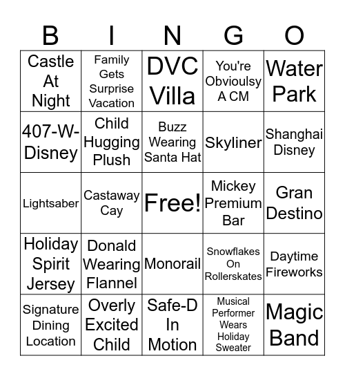 °o° XMas Bingo Card